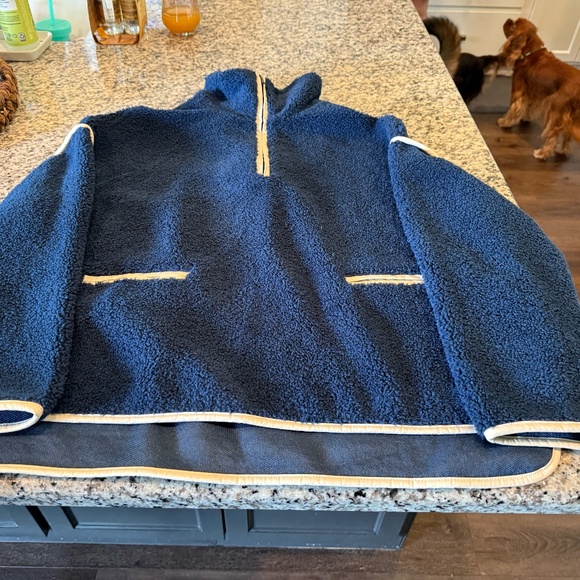 Tuckernuck Rhodes Shearling 1/4 Zip Pullover - Small - Picture 1 of 5